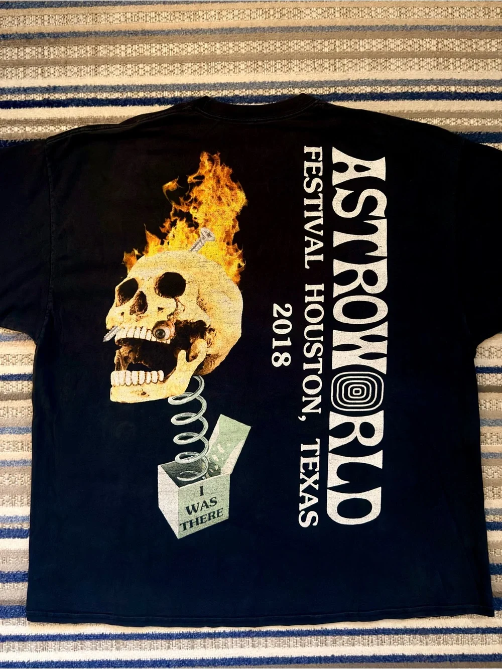 Travis Scott Astroworld 2018 Black Graphic Tee - Men's Crewneck Shirt